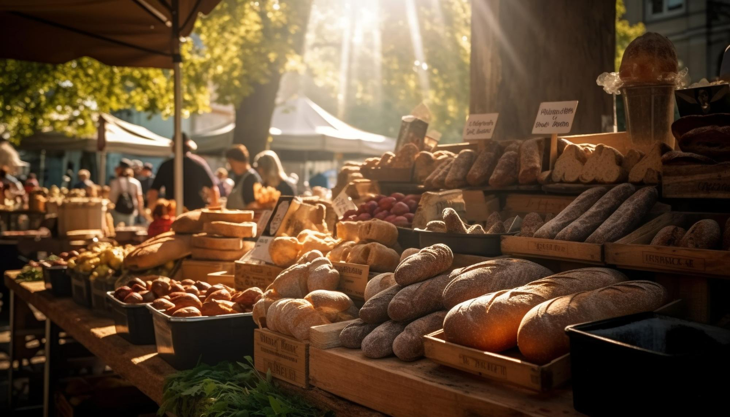 Farmers Market Bread Stall