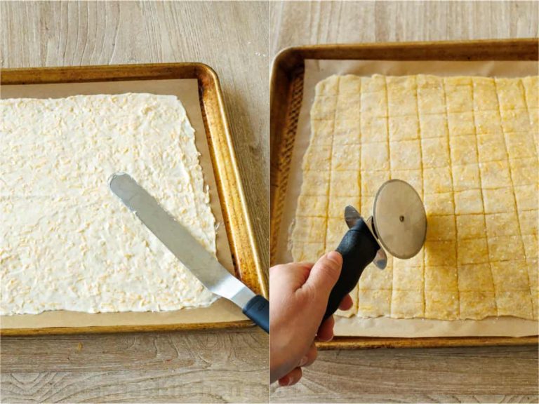 Sourdough discard cheese crackers